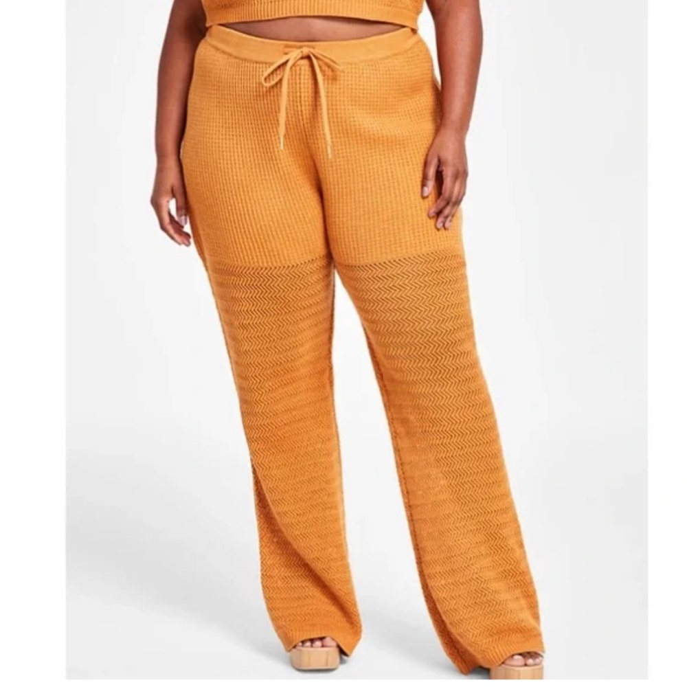 Nina Parker Brown Knit pants